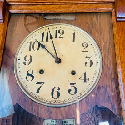 LOT 34: Antique Seth Thomas Time Recorder Clock -Time Card Machine