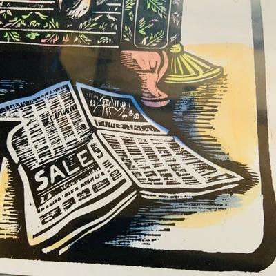 LOT 36: Set of Three Mary Azarian Hill Farm Alphabet Wall Art C, D and E