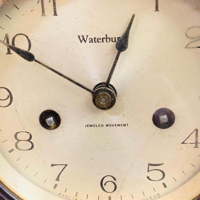 LOT 40: Vintage/Antique Waterbury Bronze Ship Bell Barometer, Clock and Therometer