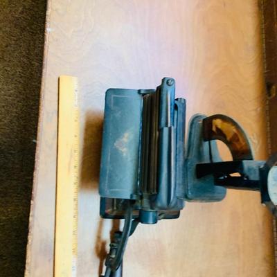 LOT 45: Antique Cast Iron Collar Crimper and Scale