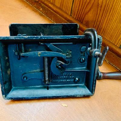 LOT 45: Antique Cast Iron Collar Crimper and Scale