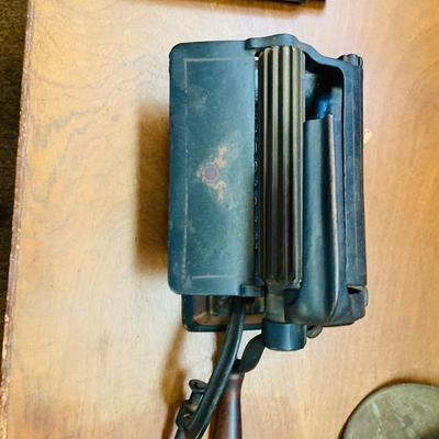 LOT 45: Antique Cast Iron Collar Crimper and Scale