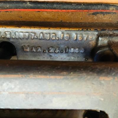 LOT 45: Antique Cast Iron Collar Crimper and Scale