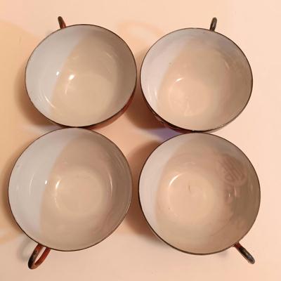 LOT 150: Antique / Vintage Asian Red / Coral and Black Dragon Themed Dinnerware Set