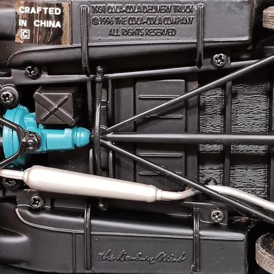 Canister. Danbury Mint Coca-Cola Soda Fountain Clock w/ Coca-Cola Bear Pickup Truck & 1931 Delivery Truck