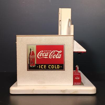 Canister. Danbury Mint Coca-Cola Soda Fountain Clock w/ Coca-Cola Bear Pickup Truck & 1931 Delivery Truck