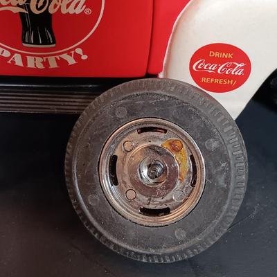 Canister. Danbury Mint Coca-Cola Soda Fountain Clock w/ Coca-Cola Bear Pickup Truck & 1931 Delivery Truck