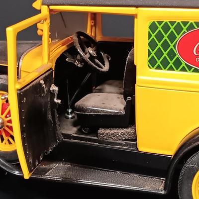 Canister. Danbury Mint Coca-Cola Soda Fountain Clock w/ Coca-Cola Bear Pickup Truck & 1931 Delivery Truck