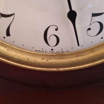 LOT 165: Sessions Wood Tambour Mantel Clock