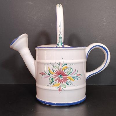 LOT 171: Lustreware Pixie Watering Can, IPC Co Portugal Ceramic Watering Can & More