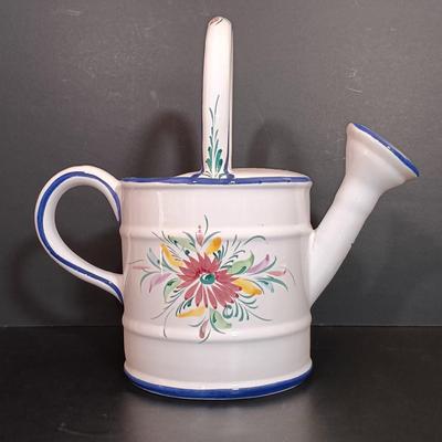 LOT 171: Lustreware Pixie Watering Can, IPC Co Portugal Ceramic Watering Can & More