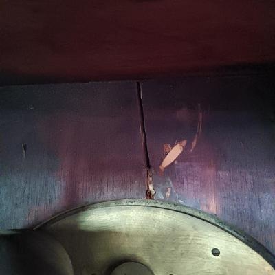 LOT 173: Antique Wood and Brass Bracket Clock