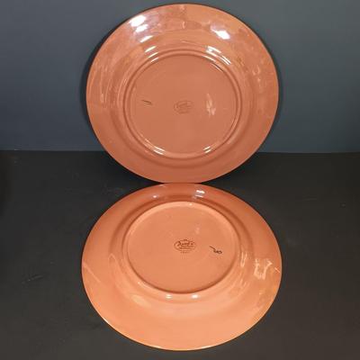 LOT 174: Stangl Pottery 'Water Lily' and 'Fruit' Plates w/ Signed and Numbered Mallony Ceramics Plate &...