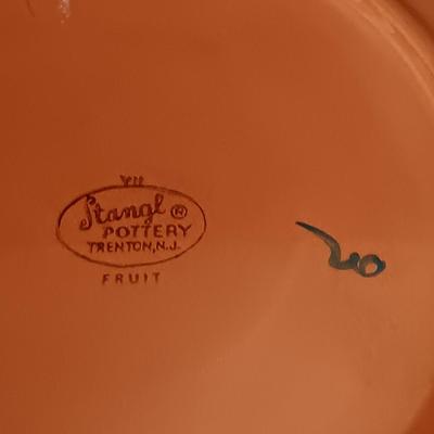 LOT 174: Stangl Pottery 'Water Lily' and 'Fruit' Plates w/ Signed and Numbered Mallony Ceramics Plate &...