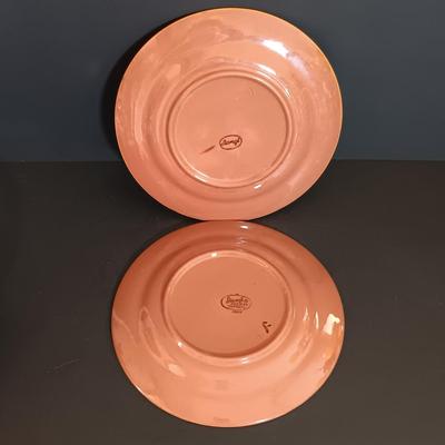 LOT 174: Stangl Pottery 'Water Lily' and 'Fruit' Plates w/ Signed and Numbered Mallony Ceramics Plate &...