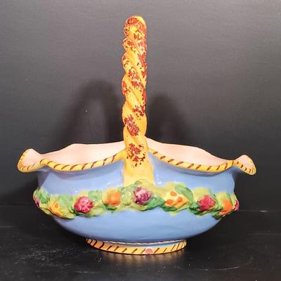 LOT 174: Stangl Pottery 'Water Lily' and 'Fruit' Plates w/ Signed and Numbered Mallony Ceramics Plate &...