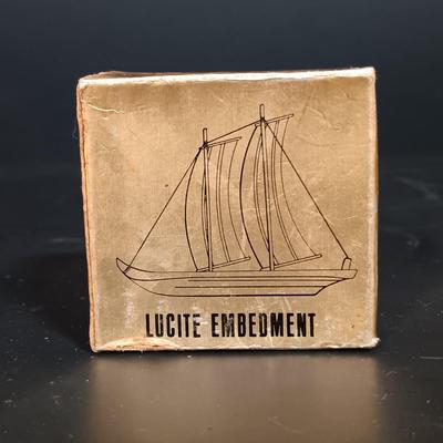 LOT 176: Electrified Brass Ship's Lantern with a Collection of Brass Decor & Lucite Paperweight