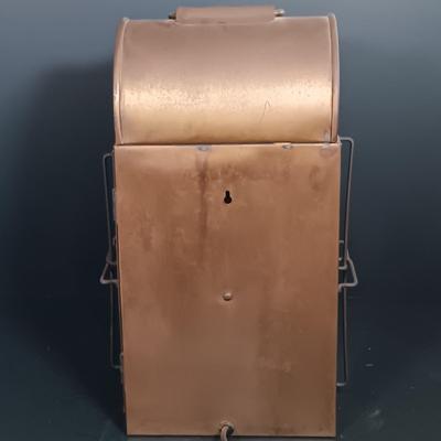 LOT 176: Electrified Brass Ship's Lantern with a Collection of Brass Decor & Lucite Paperweight