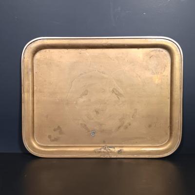 LOT 176: Electrified Brass Ship's Lantern with a Collection of Brass Decor & Lucite Paperweight