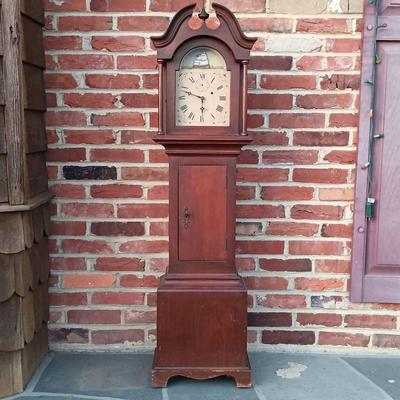 LOT 183: Federal-Style 4ft "Granddaughter" Clock