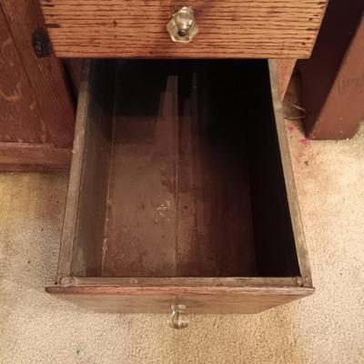 LOT 184: Antique Hoosier Kitchen Cabinet