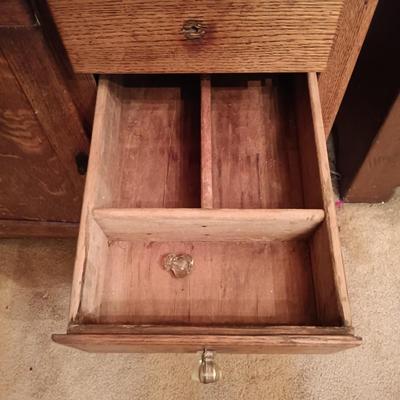 LOT 184: Antique Hoosier Kitchen Cabinet