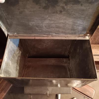 LOT 184: Antique Hoosier Kitchen Cabinet