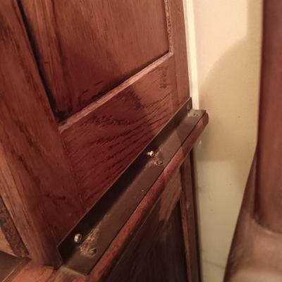 LOT 184: Antique Hoosier Kitchen Cabinet