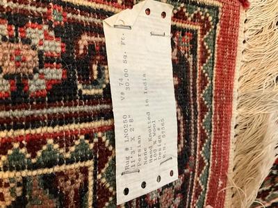H1154 Vintage Hand knotted Wool Oriental Runner