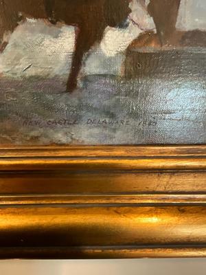 H1156 Original Oil Painting by Bayard Berndt (1908-1987)