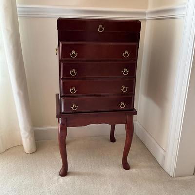 D1166 Mahogany Flatware Chest on Stand