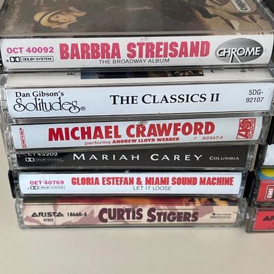 LOT 57A: Cassette Tape Collection w/ Cassette Storage