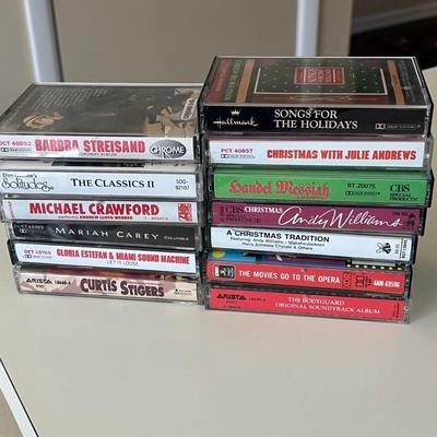 LOT 57A: Cassette Tape Collection w/ Cassette Storage