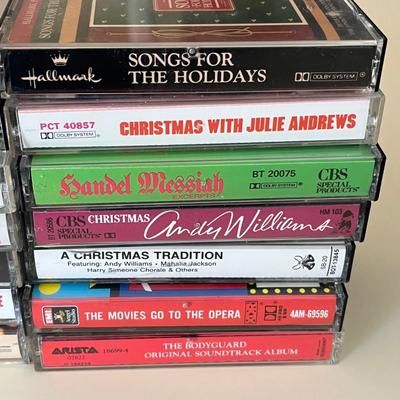 LOT 57A: Cassette Tape Collection w/ Cassette Storage