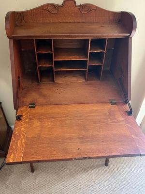 LOT 71F: Vintage / Antique Secretary Desk