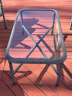 LOT 74P: Patio Furniture - Loveseat, Chairs w/ Cushions, Coffee Table, Accent Tables