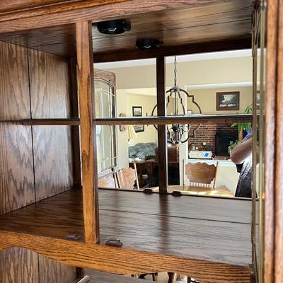 LOT 75K: Vintage Kitchen / Dining Hutch / China Cabinet