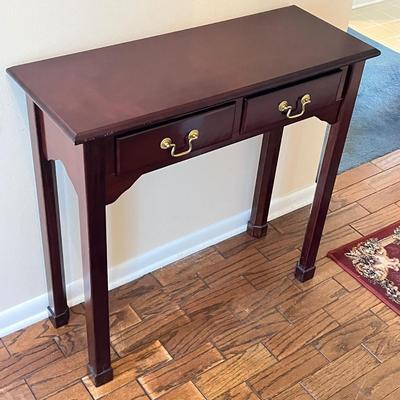 LOT 78H: Hall Table and Wall-Mounted Candlebox