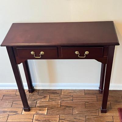 LOT 78H: Hall Table and Wall-Mounted Candlebox