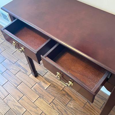 LOT 78H: Hall Table and Wall-Mounted Candlebox