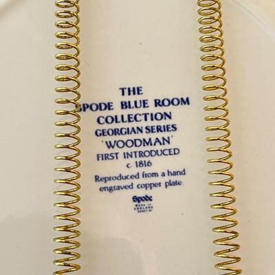 LOT 81D: Blue and White Pattern Decorative Wall Plates - Spode and More