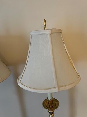 LOT 84D: Pair of Brass Table Lamps