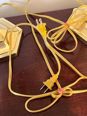 LOT 84D: Pair of Brass Table Lamps