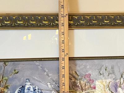 LOT 90D: Floral Themed Home Decor - Wall Hangings, Vase and More