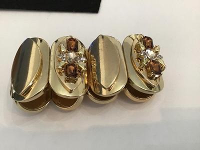 Gold Tone Stretch Bracelet