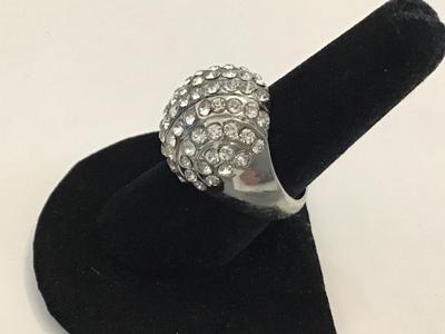 Chunky Rhinestone Statement Ring