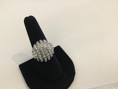 Chunky Rhinestone Statement Ring