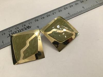 Large Enamel Earrings