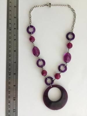 Beautiful purple fashion necklace