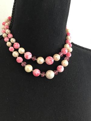 Vintage Japan Pink Necklace